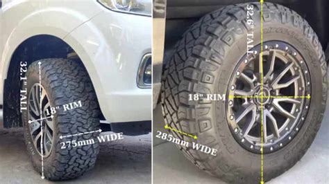 275/65r18 vs 285/75r18|275/70 R18 vs 285/65 R18 Tire Size Comparison .